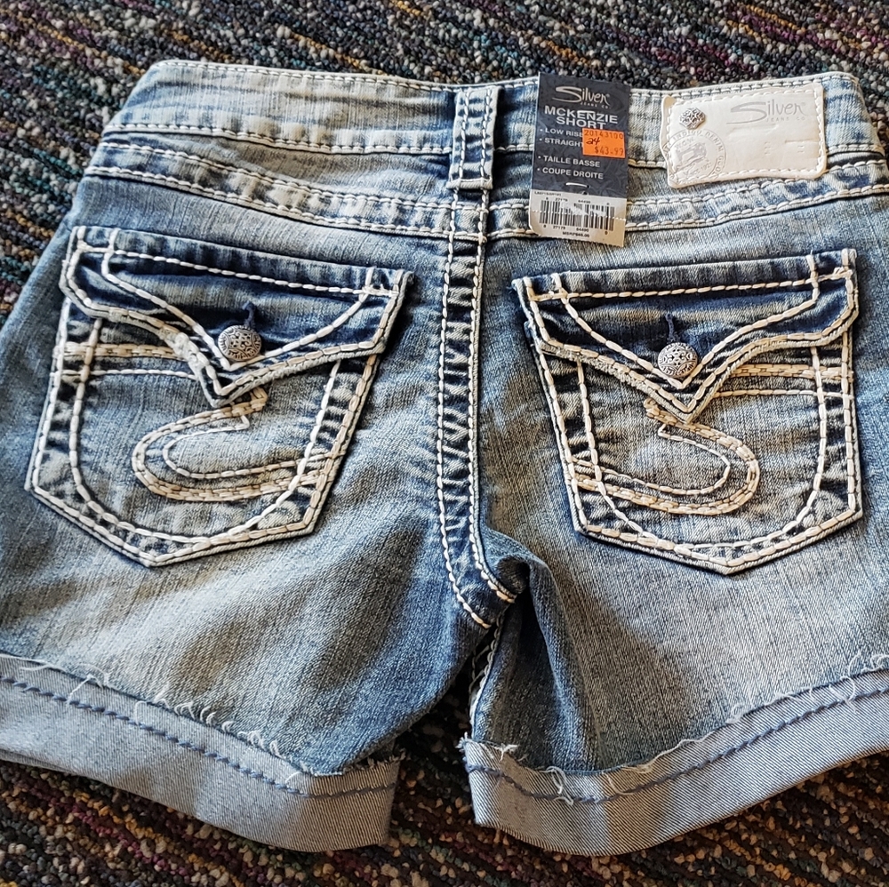 McKenzie Silver Shorts Size 24